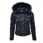 Дамско дънково яке с качулка City Angels Jeans 6658